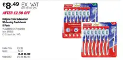 Costco Colgate Total Advanced Whitening Toothbrush offer