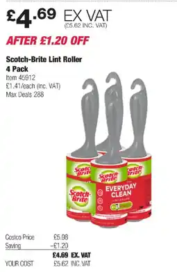 Costco Scotch-Brite Lint Roller offer