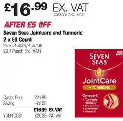 Costco Seven Seas Jointcare and Turmeric offer