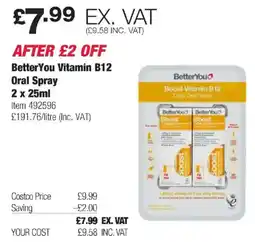 Costco Better You Vitamin B12 Oral Spray offer