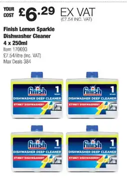 Costco Finish Lemon Sparkle Dishwasher Cleaner offer