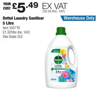 Costco Dettol Laundry Sanitiser offer