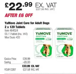 Costco YuMove Joint Care for Adult Dogs offer