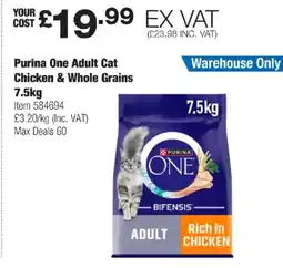 Costco Purina One Adult Cat Chicken & Whole Grains offer