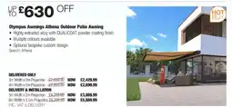 Costco Olympus Awnings Athena Outdoor Patio Awning offer