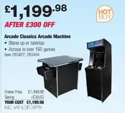 Costco Arcade Classics Arcade Machine offer