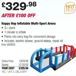 Costco Happy Hop Inflatable Multi-Sport Arena offer