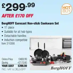 Costco BergHOFF Eurocast Non-stick Cookware Set offer
