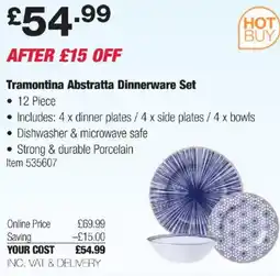 Costco Tramontina Abstratta Dinnerware Set offer