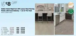 Costco Golden Select Rigid Core SPC Luxury Vinyl Flooring Planks with Foam Underlay - 1.33 m² Per Pack offer