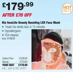 Costco Rio faceLite Beauty Boosting LED Face Mask offer