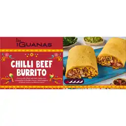 Iceland Las Iguanas Classic Chilli Beef Burrito 320g offer