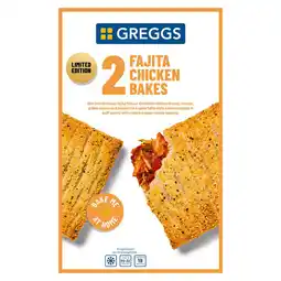 Iceland Greggs Limited Edition 2 Fajita Chicken Bakes 314g offer