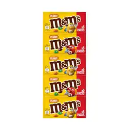 Iceland M&M'S Peanut & Milk Chocolate Bag Strips 5 x 36g offer