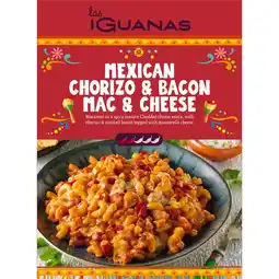 Iceland Las Iguanas Mexican Chorizo & Bacon Mac & Cheese 400g offer