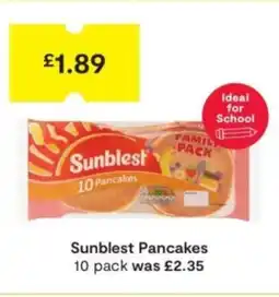 SuperValu Sunblest Pancakes offer