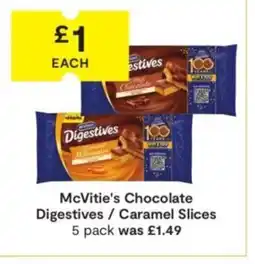 SuperValu McVitie's Chocolate Digestives / Caramel Slices offer