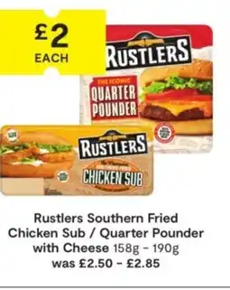 SuperValu Rustlers Southern Fried Chicken Sub / Quarter Pounder with Cheese offer