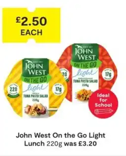 SuperValu John West On the Go Light Lunch offer