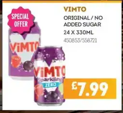 Bestway VIMTO Original/no added sugar offer