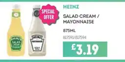 Bestway HEINZ Salad cream / mayonnaise offer