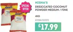 Bestway NISHA'S Desiccated coconut powder medium / fine offer