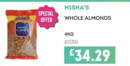 Bestway NISHA'S Whole almonds offer