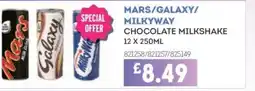Bestway MARS/GALAXY/ MILKYWAY Chocolate milkshake offer
