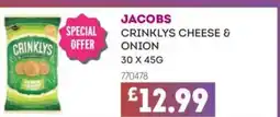 Bestway JACOBS Crinklys cheese & onion offer