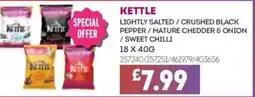 Bestway KETTLE Lightly salted / crushed black pepper/mature chedder & onion / sweet chilli offer