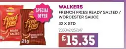 Bestway WALKERS French fries ready salted/ worcester sauce offer