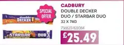 Bestway CADBURY Double decker duo / starbar duo offer