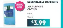 Bestway ESSENTIALLY CATERING All purpose cloths offer