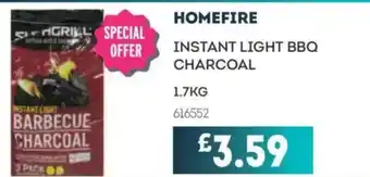 Bestway HOMEFIRE Instant light bbq charcoal offer