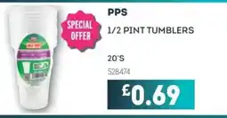 Bestway PPS 1/2 pint tumblers offer