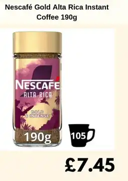Sainsbury's Nescafé Gold Alta Rica Instant Coffee offer