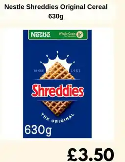 Sainsbury's Nestle Shreddies Original Cereal offer