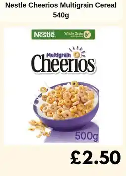 Sainsbury's Nestle Cheerios Multigrain Cereal offer