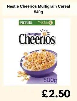 Sainsbury's Nestle Cheerios Multigrain Cereal offer