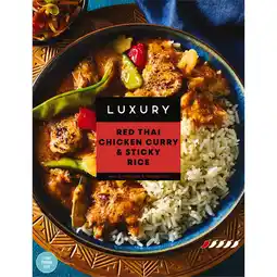Iceland Iceland Luxury Luxury Red Thai Chicken Curry & Sticky Rice 400g offer