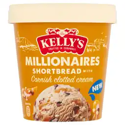 Iceland Kelly's Millionaires Shortbread with Cornish Clotted Cream 425ml offer