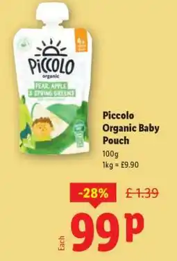 Lidl Piccolo Organic Baby Pouch offer