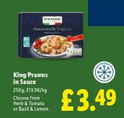 Lidl King Prawns in Sauce offer