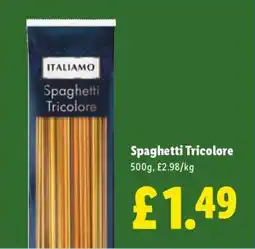 Lidl Spaghetti Tricolore offer