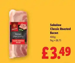 Lidl Sokolow Classic Roasted Bacon offer