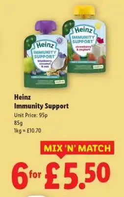 Lidl Heinz Immunity Support offer