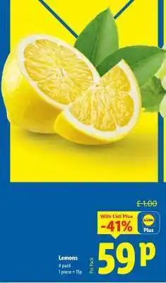 Lidl Lemons offer
