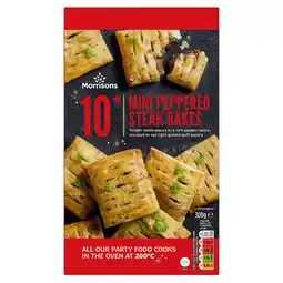 Morrisons Morrisons 10 Mini Peppered Steak Bakes offer