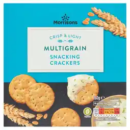 Morrisons Morrisons Multigrain Snacking Crackers 150g offer
