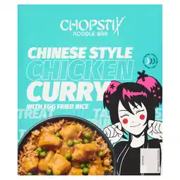 Iceland Chopstix Noodle Bar Chinese Style Chicken Curry with Egg Fried Rice 400g offer